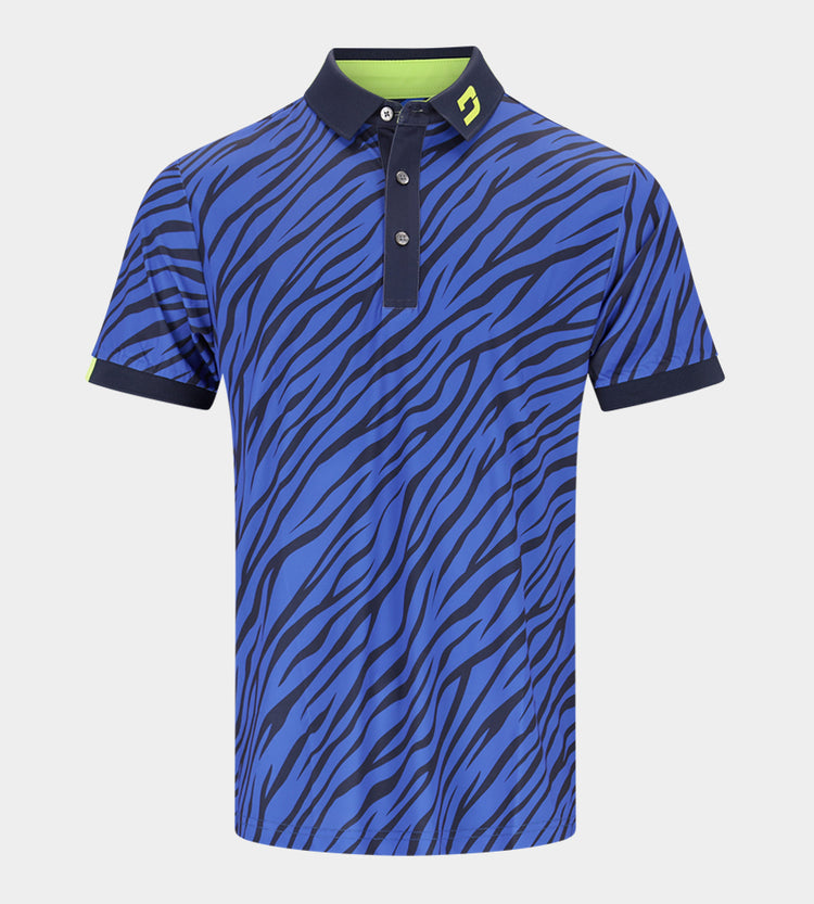 Animal Golf Polo T Shirt Blue M Druids Golf