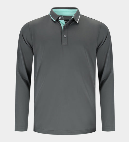 BAND LONG SLEEVE POLO - HOUTSKOOL