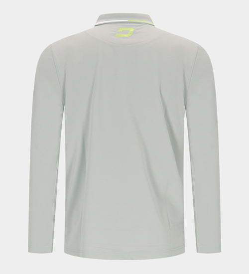 BAND LONG SLEEVE POLO - GRIGIO