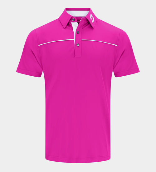 BLOCK PIQUE POLO - ROZE