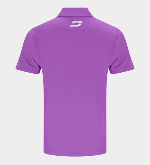 BLOCK PIQUE POLO - PURPLE