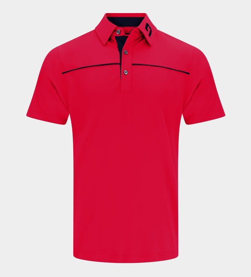 BLOCK PIQUE POLO - ROUGE