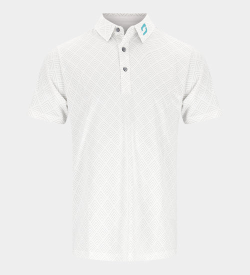 CHEVRON POLO - BIANCO