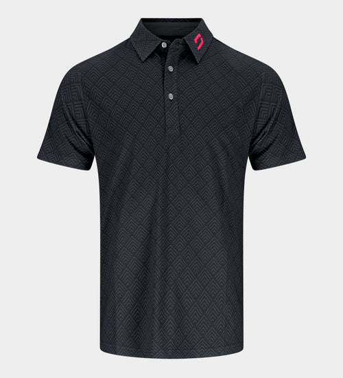 CHEVRON POLO - NERO