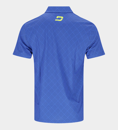 CHEVRON POLO - BLU