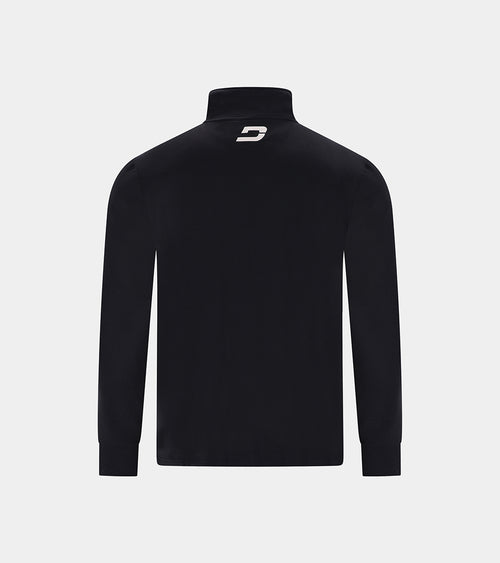 Kids Ultra Blend 1 4 Zip in Black Junior Golf Jumpers Druids