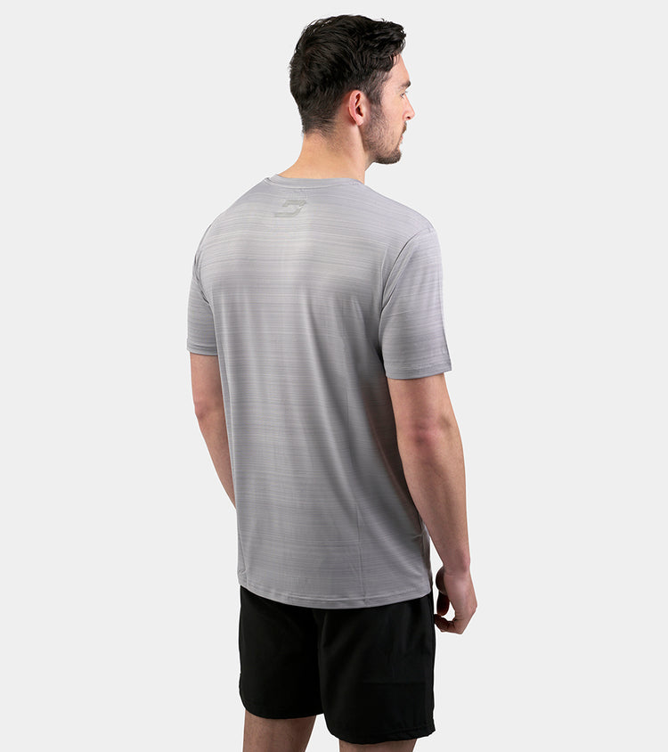 Men's Micro Sports T-Shirt In Grey | Soft & Breathable |Druids