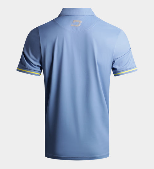 MODERN ABSTRACT POLO - BLU