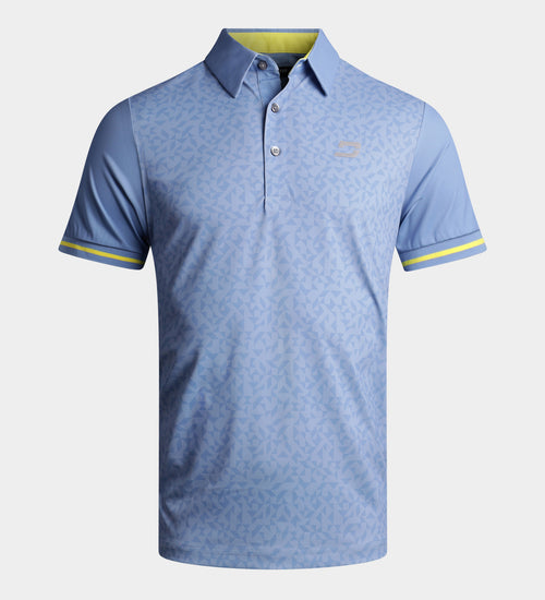 MODERN ABSTRACT POLO - BLEU