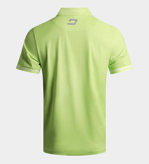 MODERN ABSTRACT POLO - CITRON VERT