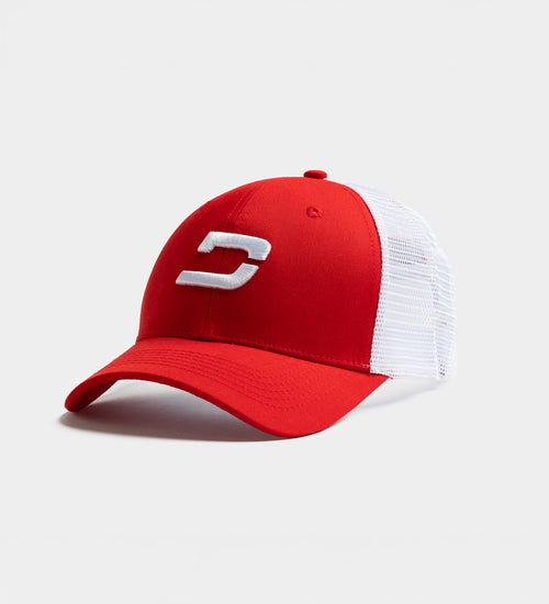 PLAYERS D CAP - RED / WHITE