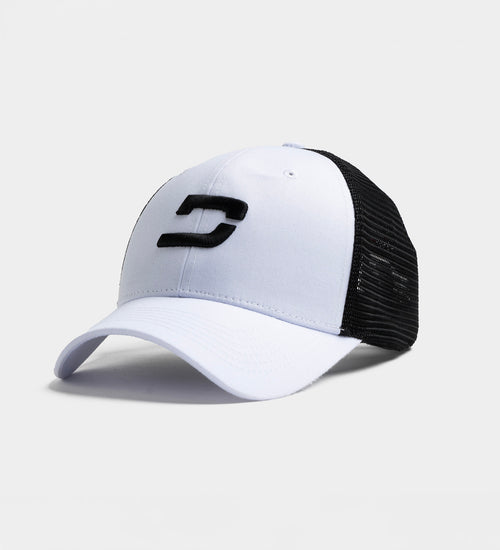 PLAYERS D CAP - WHITE / BLACK