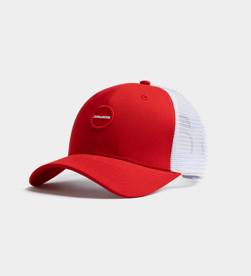 PLAYERS D BADGE CAP - RED / WHITE