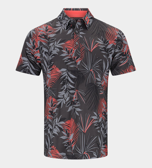 NEON TROPIC POLO - CARBONE