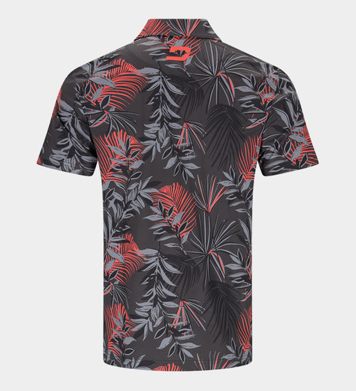 NEON TROPIC POLO - CHARCOAL