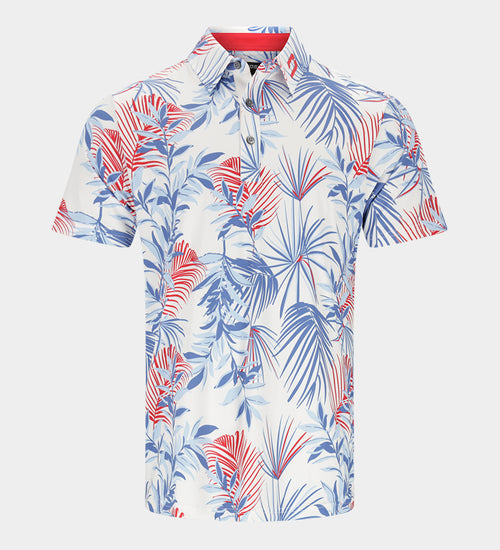 NEON TROPIC POLO - BLANCO