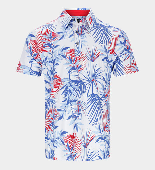 NEON TROPIC POLO - BIANCO