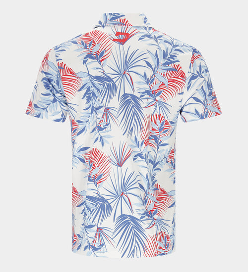 NEON TROPIC POLO - WHITE