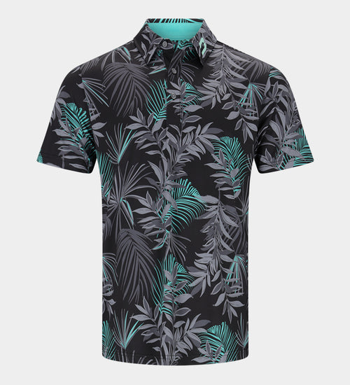 NEON TROPIC POLO - NERO