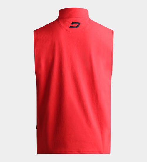 PIQUE SLEEVELESS - ROSSO