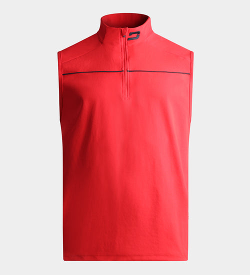 PIQUE SLEEVELESS - ROSSO