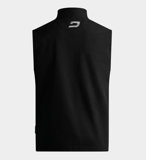 PIQUE SLEEVELESS - NERO