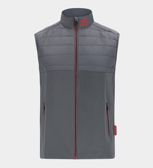 REFLEX GILET - CARBÓN / ROJA