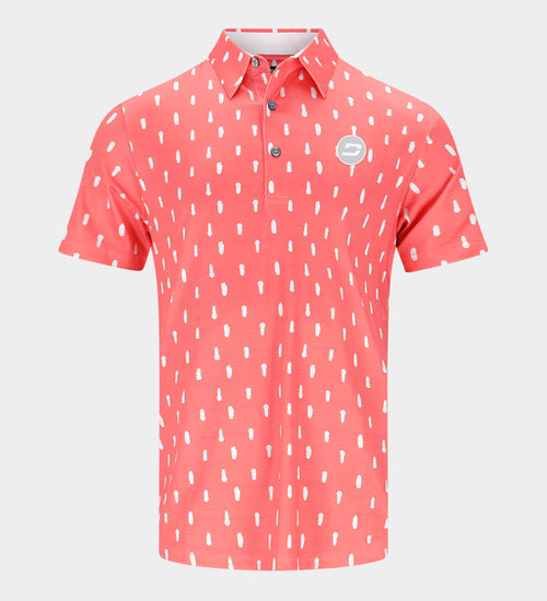 SPLATTER POLO - CORAL