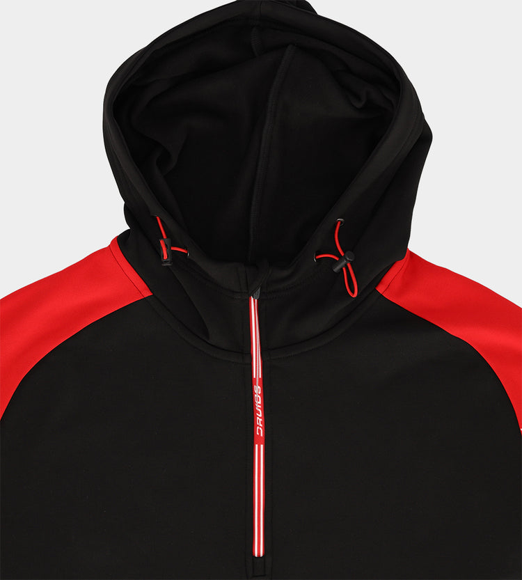 Mens black and red hoodie hotsell