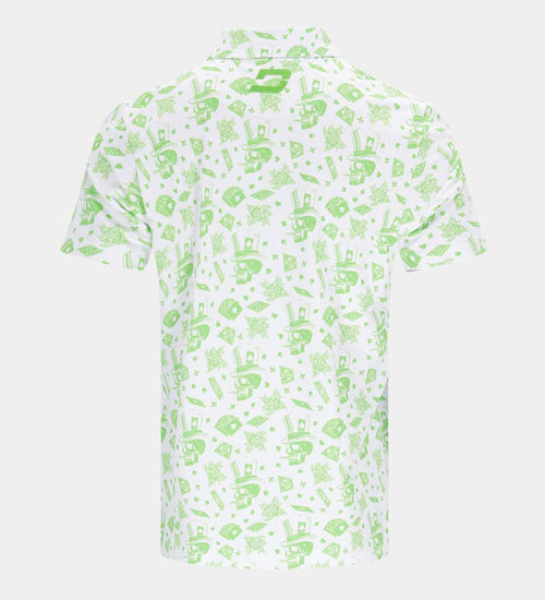 NEROJACK POLO - BIANCO / LIME