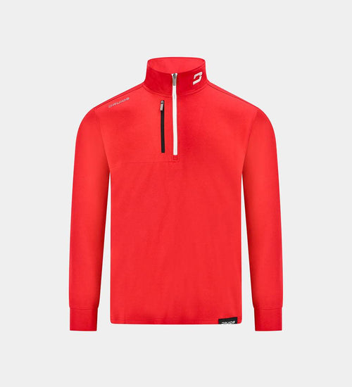 KIDS ULTRA BLEND 1/4 ZIP RED