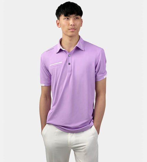 MEN'S FASHION POCKET POLO SHIRT - VIOLA