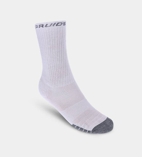 ONE PAIR RIBBED SPORTS SOCKS - BIANCO