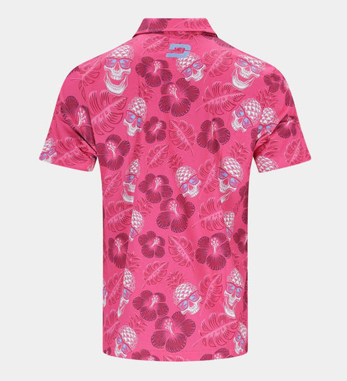 PINEAPPLE SKULLS 2.0 POLO - ROSE