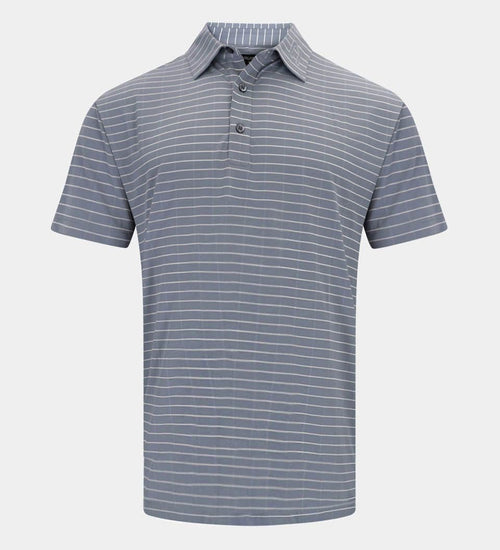 REFLECTIVE STRIPE POLO - GRIGIO