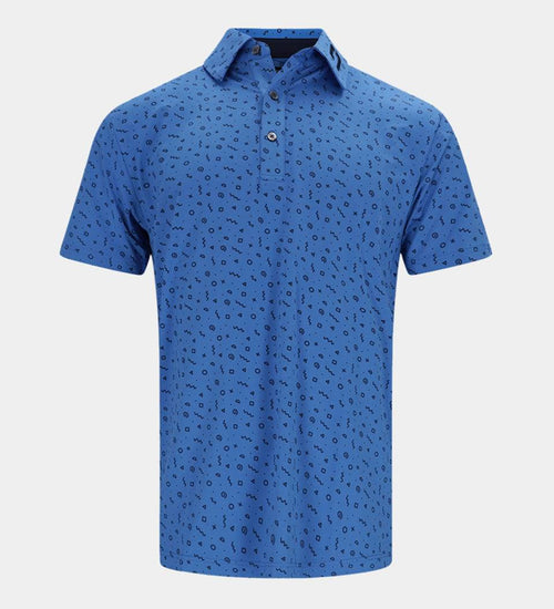 SQUIGGLE POLO - BLUE