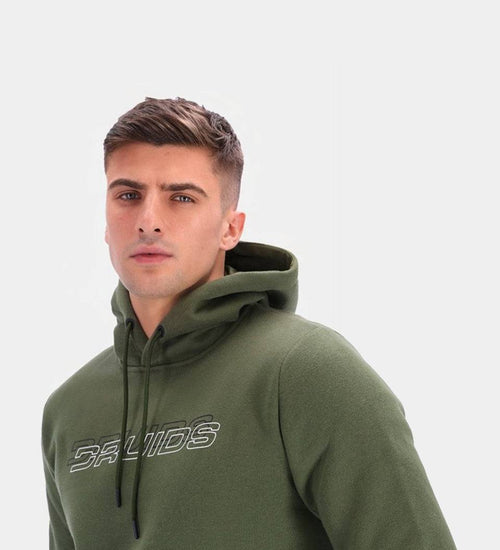 THE DOUBLE LOGO HOODIE - KHAKI